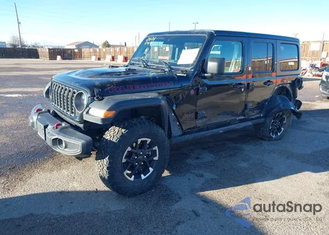 2025 Jeep Wrangler 4-Door Rubicon 4X4 из США, поврежденный, VIN 1C4PJXFN4SW527238